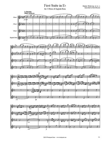 Holst First Suite Oboe/English Horn Quartet