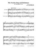 12 Days Of Christmas Saxophone Trio