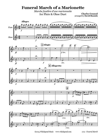 Gounod Funeral March Flute/Oboe Duet
