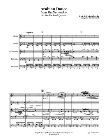 Nutcracker Arabian Dance Double Reed Quintet
