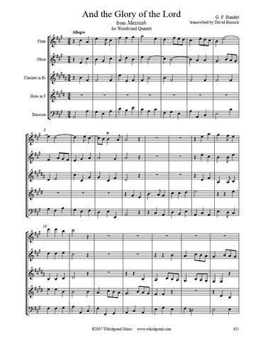 Handel And The Glory Of The Lord Wind Quintet