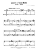 Carol of the Bells Oboe/Bassoon Duet