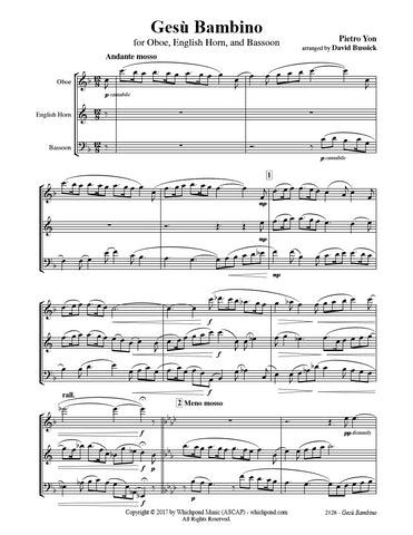 Gesu Bambino Oboe/English Horn/Bassoon Trio