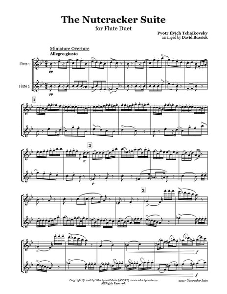 Nutcracker Suite Flute Duet (2 C Flutes)