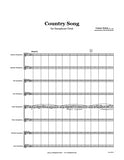 Holst Country Song Saxophone Octet