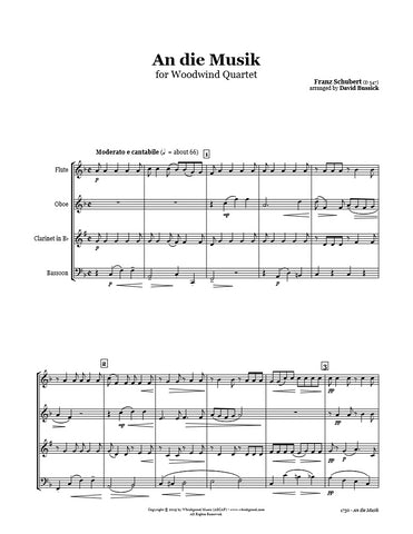 Schubert An die Musik Wind Quartet