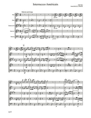 Satie Intermezzo Americain Wind Quintet