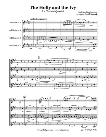 The Holly and The Ivy Clarinet Quartet