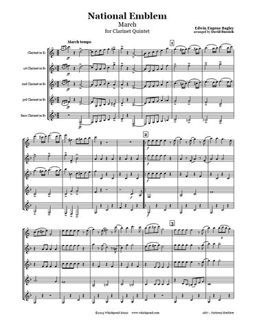 National Emblem March Clarinet Quintet