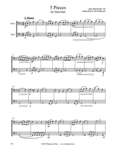 Beach 5 Pieces Tuba Duet