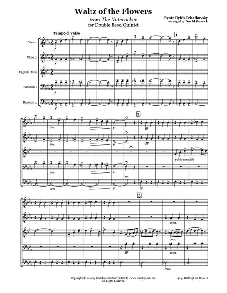 Nutcracker Waltz of the Flowers Double Reed Quintet