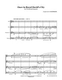 Once in Royal David's City Wind Quartet
