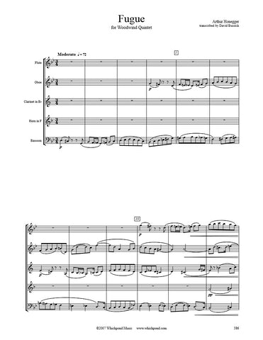 Honegger Fugue Wind Quintet