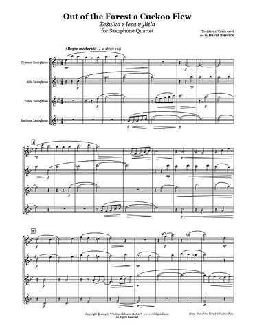 Out of the Forest a Cuckoo Flew Saxophone Quartet