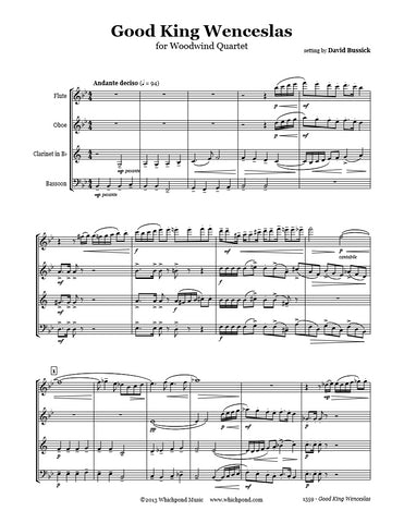 Good King Wenceslas Wind Quartet