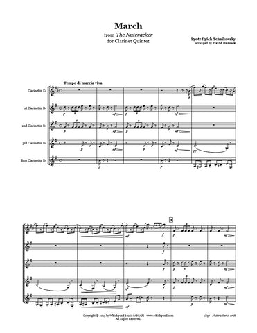 Nutcracker March Clarinet Quintet