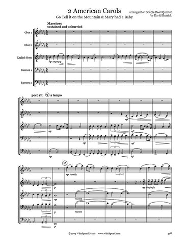 2 American Carols Double Reed Quintet
