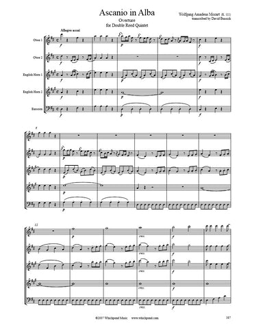 Mozart Ascanio in Alba Overture Double Reed Quintet