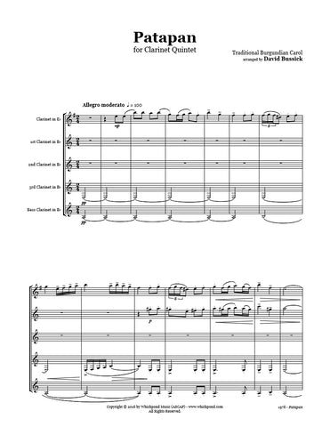 Patapan Clarinet Quintet