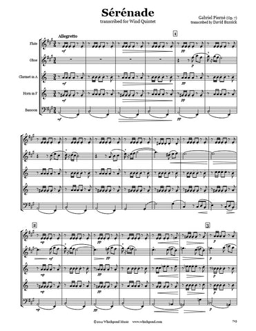 Pierné Serenade Wind Quintet
