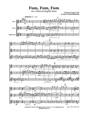 Fum Fum Fum Oboe/English Horn Trio