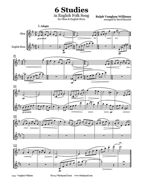 Vaughan Williams 6 Studies Oboe/English Horn Duet