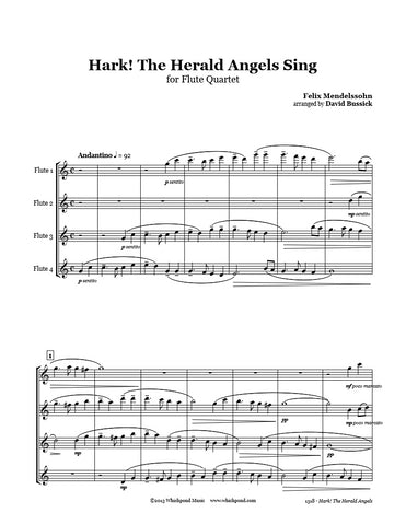 Hark The Herald Angels Sing Flute Quartet