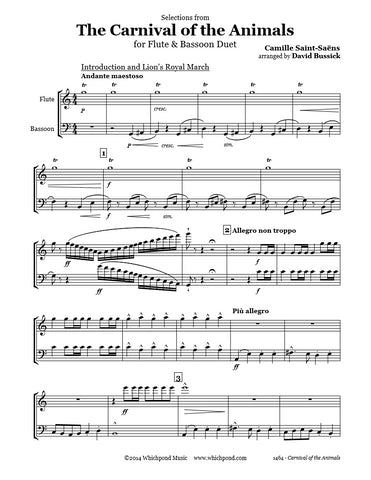 Carnival of the Animals Flute/Bassoon Duet