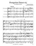 Brahms Hungarian Dance #3 Saxophone Quartet