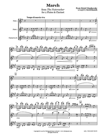 Nutcracker March Flute/Clarinet Trio