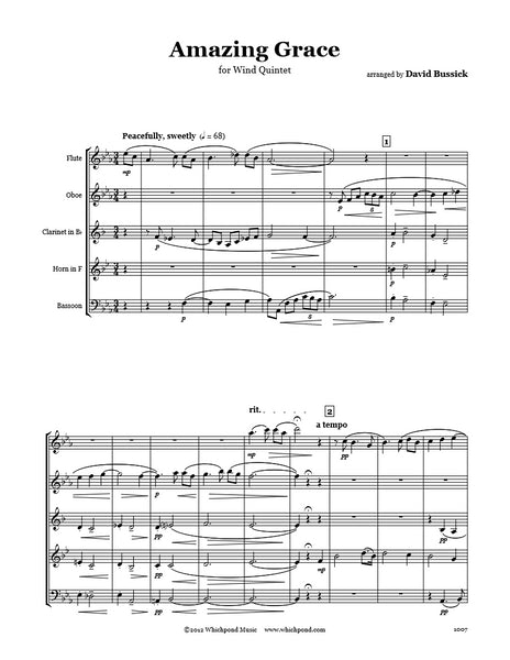 Amazing Grace Wind Quintet