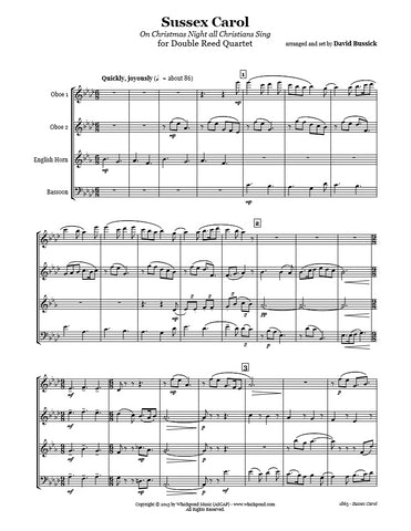 Sussex Carol Double Reed Quartet