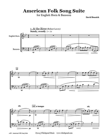 American Folk Song Suite English Horn/Bassoon Duet