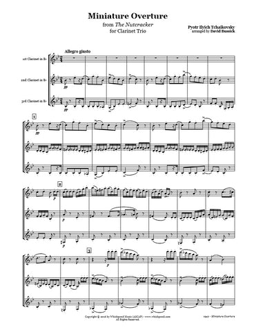 Nutcracker Overture Clarinet Trio
