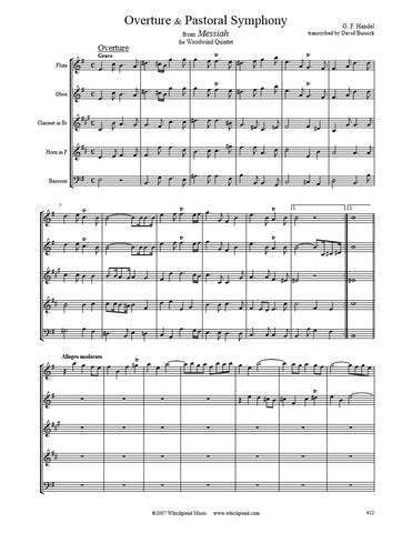Handel Overture & Pastoral Symphony Wind Quintet