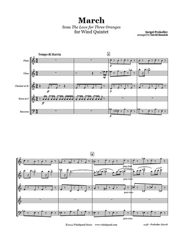 Prokofiev 3 Oranges March Wind Quintet