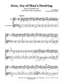 Bach Jesu Joy of Man's Desiring Flute/Sax Duet