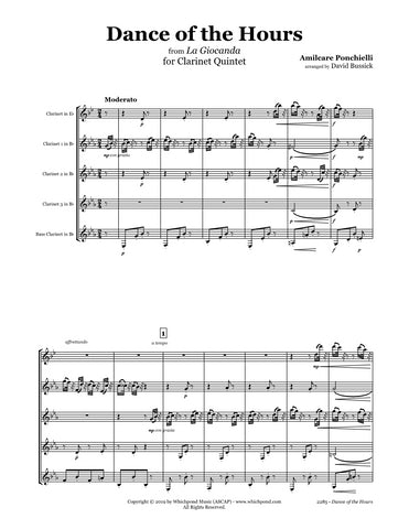 Ponchielli Dance of the Hours Clarinet Quintet