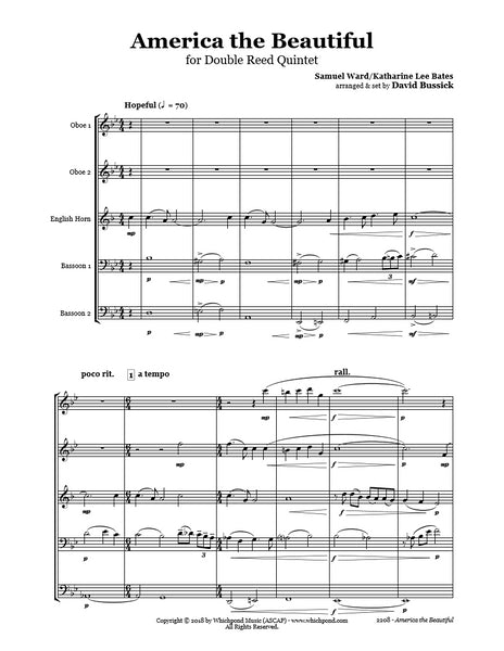 America the Beautiful Double Reed Quintet