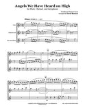 Angels We Have Heard On High Flute/Clarinet/Sax Trio