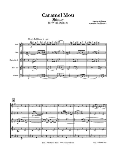 Milhaud Caramel Mou Wind Quintet