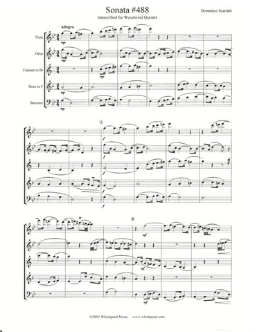 Scarlatti Sonata #488 Wind Quintet