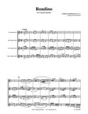 Beethoven Rondino Clarinet Quartet
