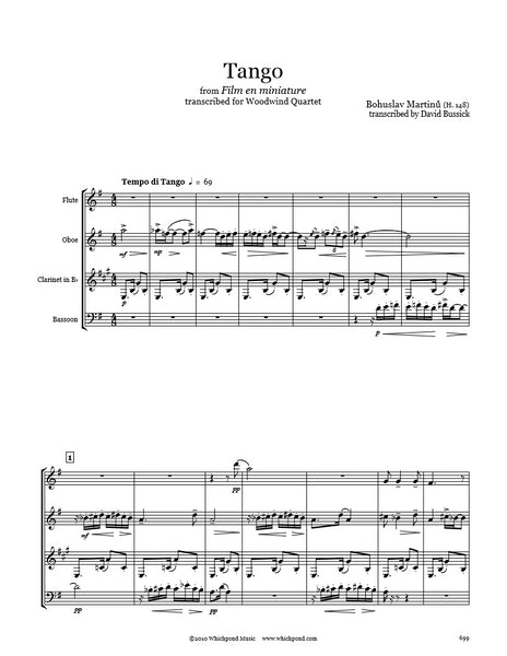 Martinů Tango Wind Quartet