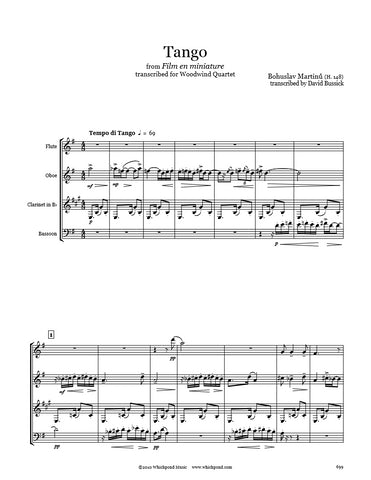 Martinů Tango Wind Quartet