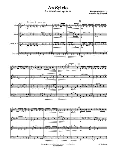 Schubert An Sylvia Wind Quartet