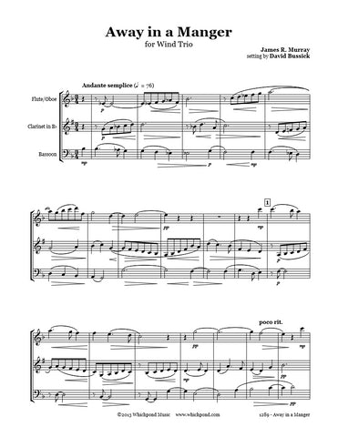 Away in a Manger Wind Trio