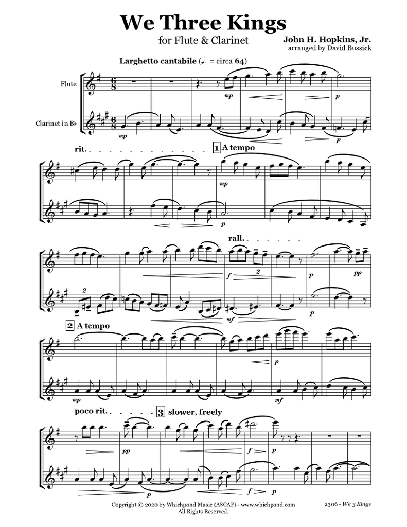 Fly or Die (Download) » Sheet Music for Clarinet