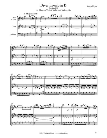 Haydn Divertimento in D Flute/Violin/Cello Trio