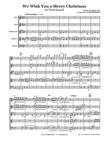 We Wish You A Merry Christmas Wind Quintet